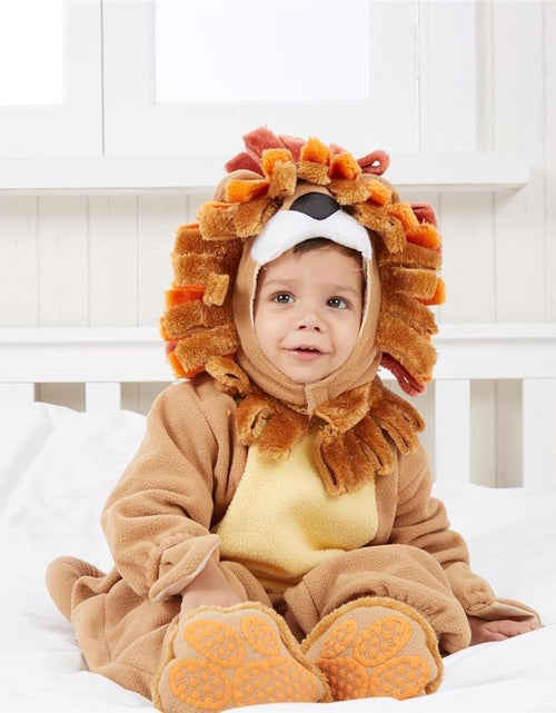 Load image into Gallery viewer, Halloween Lion Costume Toddler with Toy Zebra, Kids Lion Costume for Baby Halloween Dress up Party
