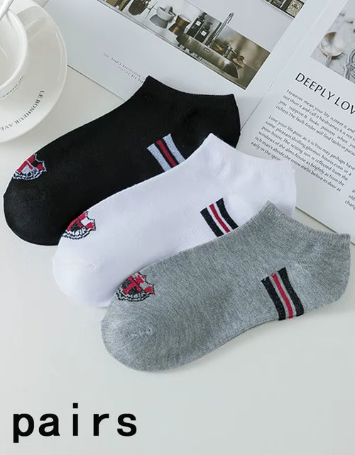 Load image into Gallery viewer, 5 Pairs of Women'S/Men'S Boat Socks Invisible Low Cut anti Slip Summer No Show Ankle Socks Solid Color Casual Breathable

