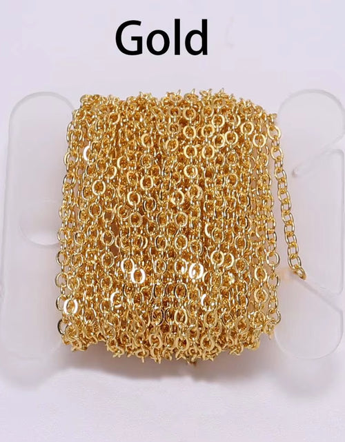Load image into Gallery viewer, 5 M/Lot Gold/Bronze Plated Necklace Chain for Jewelry Making Findings DIY Necklace Chains Materials Handmade Supplies
