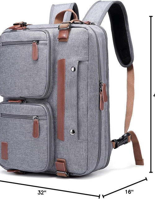 Load image into Gallery viewer, 3 in 1 Laptop Bag for Men, 17.3 Inch Work Bags for Men, Laptop Backpack, Briefcases, Messenger Bag, Computer Bags for Laptops for Men Women, Black
