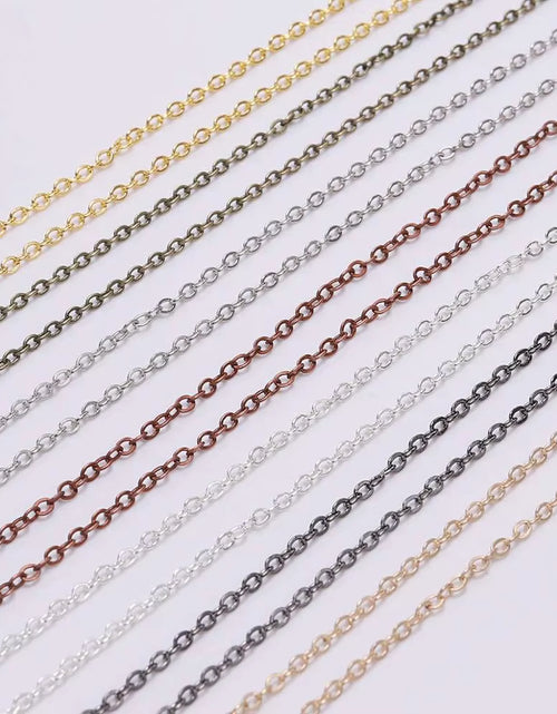 Load image into Gallery viewer, 5 M/Lot Gold/Bronze Plated Necklace Chain for Jewelry Making Findings DIY Necklace Chains Materials Handmade Supplies
