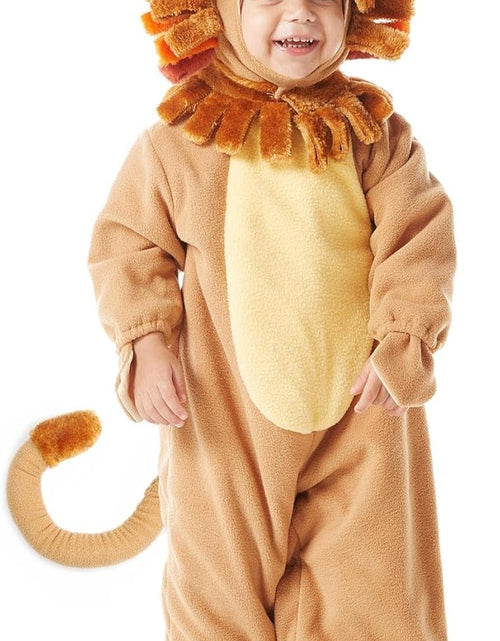 Load image into Gallery viewer, Halloween Lion Costume Toddler with Toy Zebra, Kids Lion Costume for Baby Halloween Dress up Party
