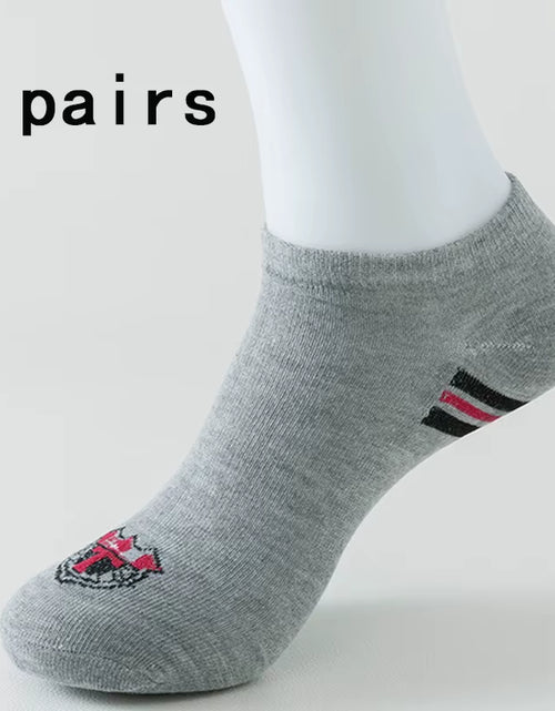 Load image into Gallery viewer, 5 Pairs of Women'S/Men'S Boat Socks Invisible Low Cut anti Slip Summer No Show Ankle Socks Solid Color Casual Breathable
