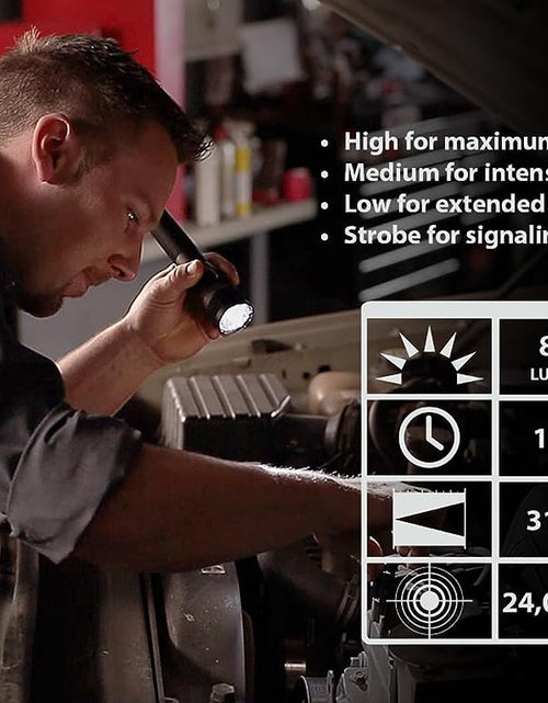 Load image into Gallery viewer, Streamlight 75458 Stinger DS LED HL 800-Lumen Rechargeable Dual Switch Flashlight with 120-Volt Ac/12-Volt DC Smart Charge Piggyback Charger (Nimh), Black

