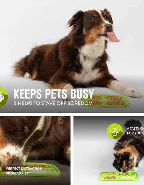 Load image into Gallery viewer, IQ Treat Lick Mat for Dogs, Dog Slow Feeder &amp; Cat Lick Mats | Great Alternative to Slow Feeder Dog Bowls &amp; Cat Slow Feeders | Perfect Dog Licking Mat, Cat Puzzle Feeder &amp; Dog Enrichment Toys
