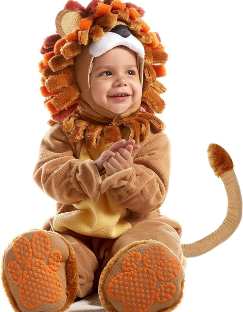 Load image into Gallery viewer, Halloween Lion Costume Toddler with Toy Zebra, Kids Lion Costume for Baby Halloween Dress up Party
